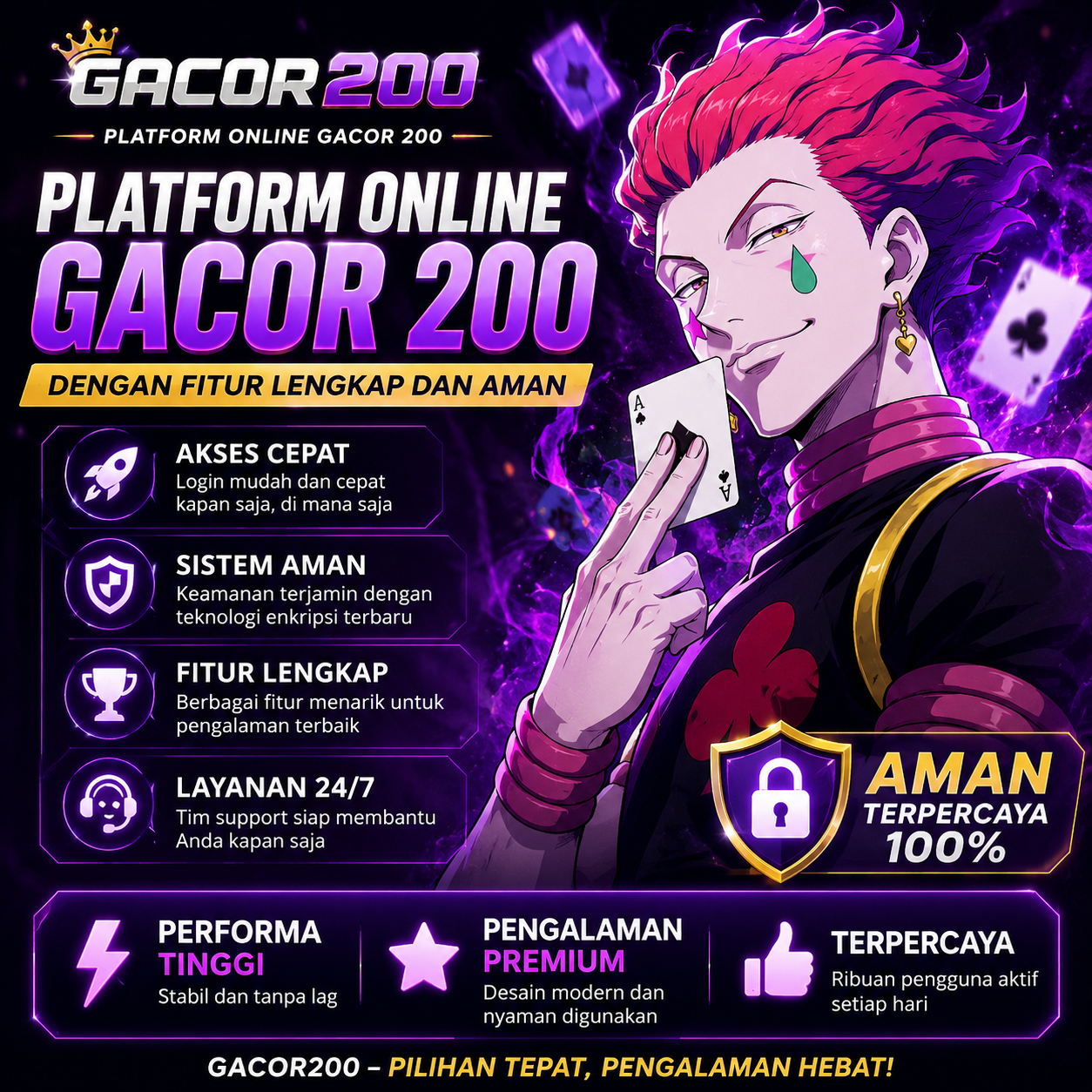 GACOR200: Platform Online GACOR 200 dengan Fitur Lengkap dan Aman